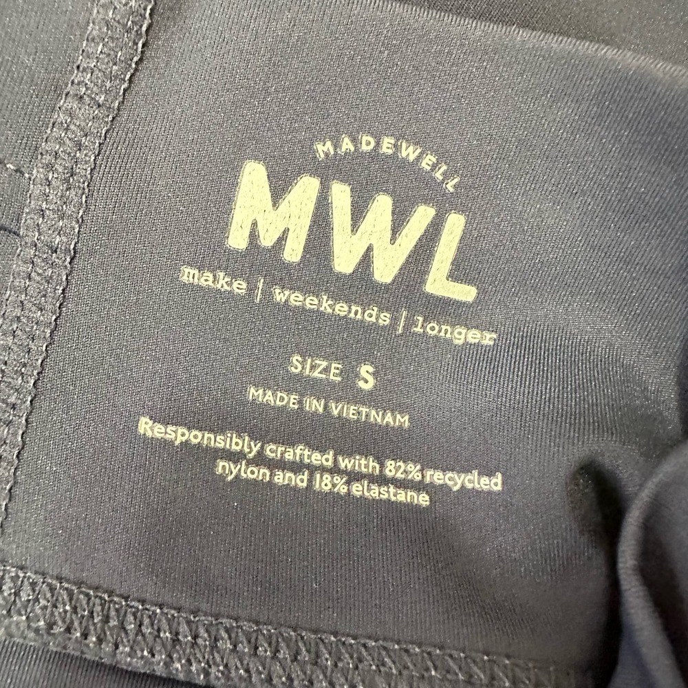 Madewell MWL Form High Rise Navy Blue Leggings Active Workout Size Small NWOT - Picture 4 of 8